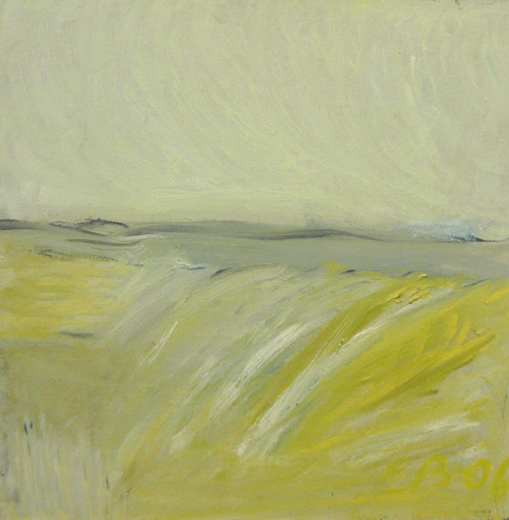 Lyst landskap   2006  30 x 30 cm Olje på lerret